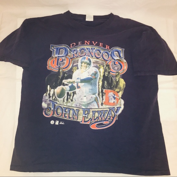 Other - VTG John Elway Denver Broncos NFL T Shirt Sz XL